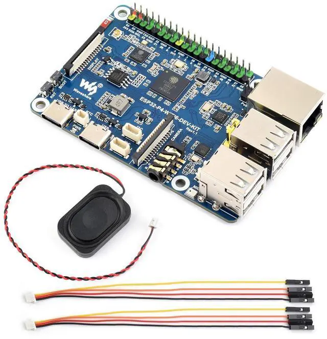 Main image of ESP32-P4-WIFI6-DEV-KIT High-Performance Development Board, Based on ESP32-P4 & ESP32-C6, Supports Wi-Fi 6, Bluetooth 5 & BLE 5, Bundle with Board and Speaker
