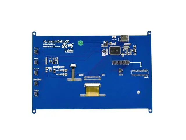 Alt view image 6 of 7 - 10.1inch Resistive Touch Screen LCD Compatible with 4B/3B+/3A+/2B/B+/A+/Zero/Zero W/WH/Zero 2W CM3+/4 1024×600 Resolution HDMI IPS Supports Windows