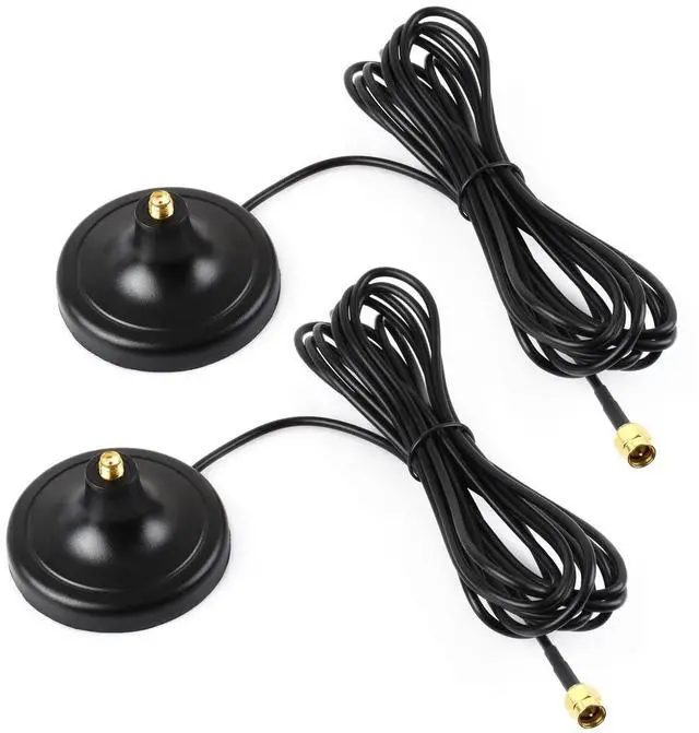 Main image of 2PCS SMA Magnetic Mount Antenna Base, SMA Connector, 3m coaxial Cable, Compatible with Multiple GNSS Positioning modules