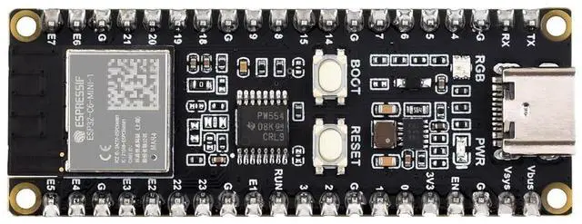 Main image of ESP32-C6 Microcontroller, WiFi 6 Development Board, 160MHz Single-Core Processor, ESP32-C6-MINI-1 Module, with Pre-soldered Header