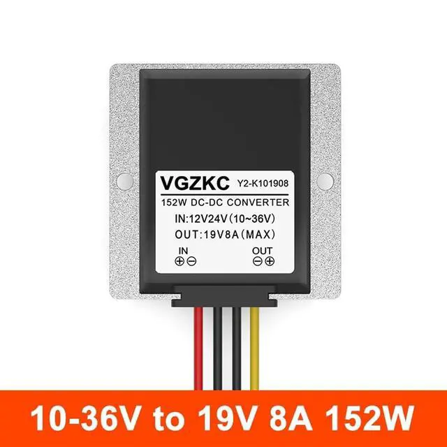 Alt view image 2 of 7 - 10-36V to 19V 1A 2A 3A 5A 8A 10A 15A 20ADC Power Regulator 12V24V to 19V Buck-Boost Module DC-DC Converter(10-36V to 19V 8A)