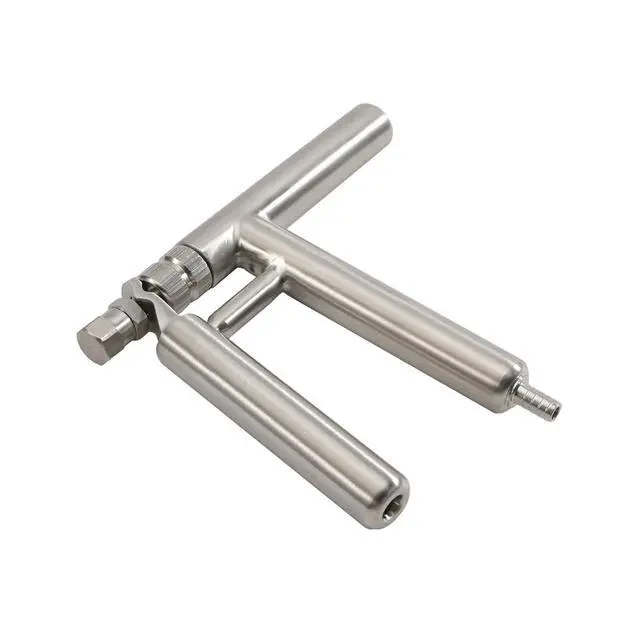 Alt view image 2 of 5 - Stainless Steel Beverage Dispensing Gun Spring-Loaded Handle for Sparkling Water or Nitro Coffee(Pluto Beer Gun)