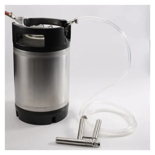 Alt view image 4 of 5 - Stainless Steel Beverage Dispensing Gun Spring-Loaded Handle for Sparkling Water or Nitro Coffee(Pluto Beer Gun)