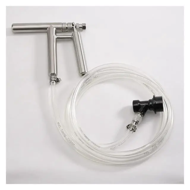 Alt view image 3 of 5 - Stainless Steel Beverage Dispensing Gun Spring-Loaded Handle for Sparkling Water or Nitro Coffee(Pluto Beer Gun)