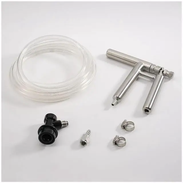 Main image of Stainless Steel Beverage Dispensing Gun Spring-Loaded Handle for Sparkling Water or Nitro Coffee(Ball Lock Kit)