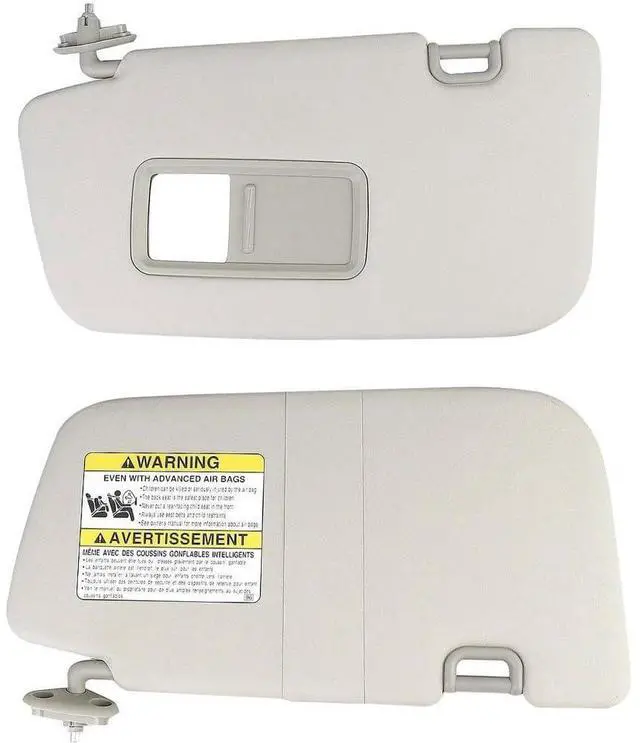 Alt view image 2 of 5 - Side Sun Visor Replacement Fits for Subaru Impreza WRX STI 2008-2014,Left Driver Side Right Passenger Fabric ABS Plastic Sunshade Interior Accessories,C/A Pair