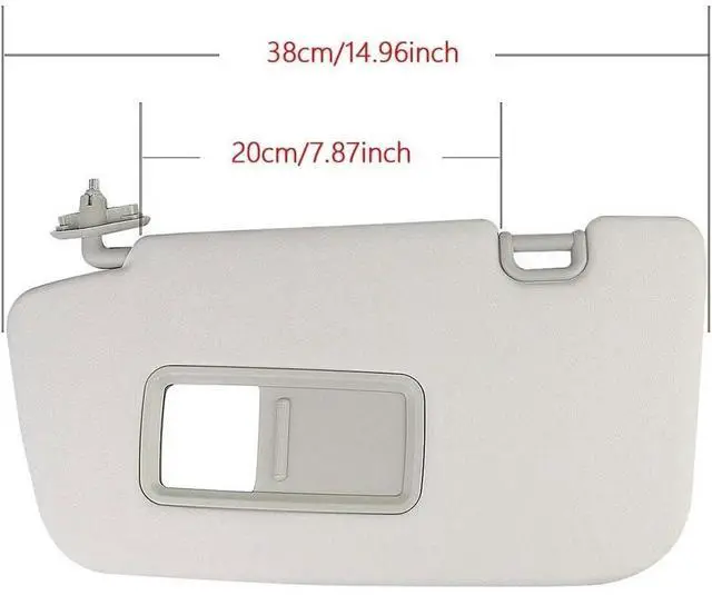 Alt view image 3 of 5 - Side Sun Visor Replacement Fits for Subaru Impreza WRX STI 2008-2014,Left Driver Side Right Passenger Fabric ABS Plastic Sunshade Interior Accessories,C/A Pair