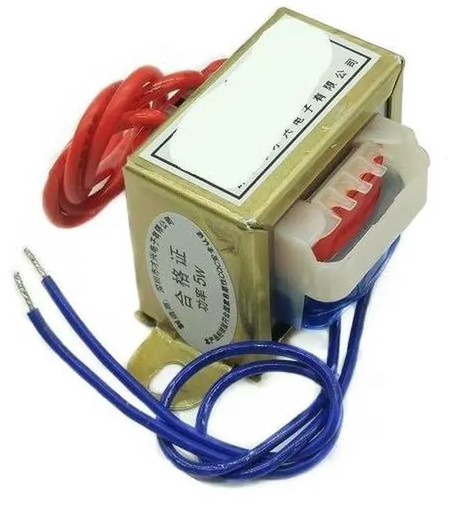 Alt view image 2 of 3 - EI41*20 5W Power Transformer 380V Single V 2 line to 18V AC Foot DB-5VA