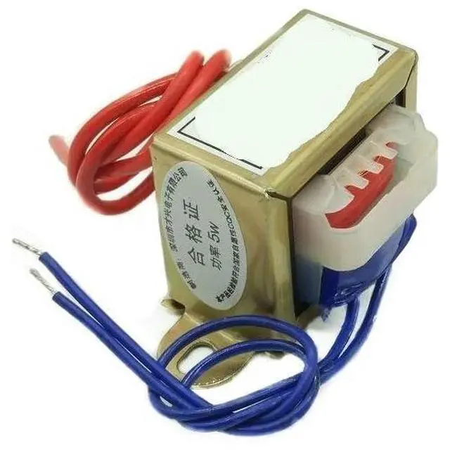 Alt view image 3 of 3 - EI41*20 5W Power Transformer 380V Single V 2 line to 18V AC Foot DB-5VA