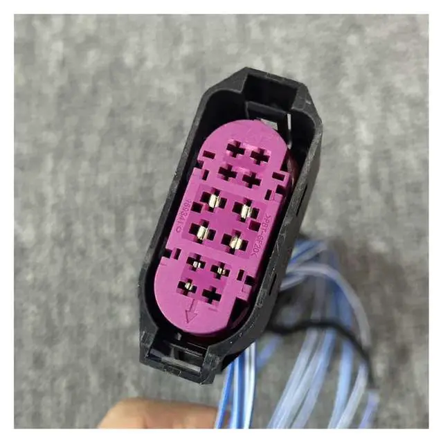 Alt view image 5 of 6 - 10 to 12 Pins HID Xenon Headlight Connector Wiring Fit for Jetta MK5 Fit for Golf MK4 R32