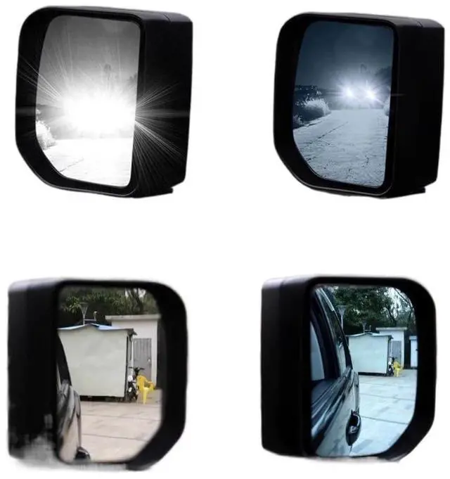 Alt view image 5 of 6 - Compatible For FJ Cruiser Wide Angle Anti-glare Rearview Mirror Side Rearview Heated Mirror Blue Glass Lens Car Heated Side Viewmirror07-23(FJ A)