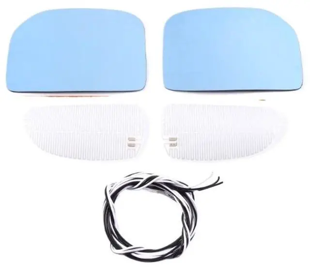Alt view image 6 of 6 - Compatible For FJ Cruiser Wide Angle Anti-glare Rearview Mirror Side Rearview Heated Mirror Blue Glass Lens Car Heated Side Viewmirror07-23(FJ A)