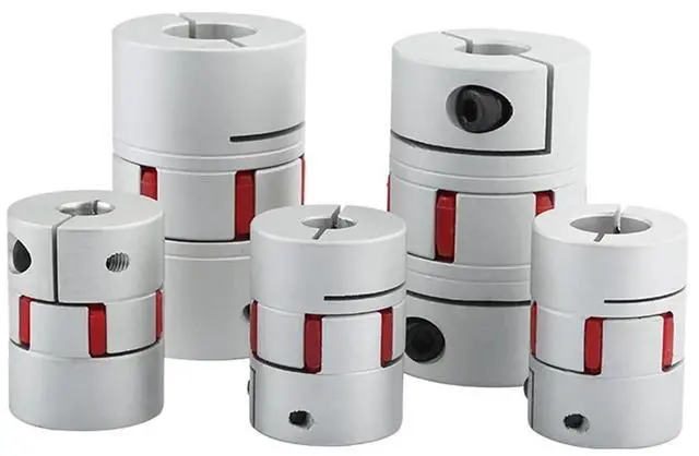 Alt view image 2 of 5 - 1pcs Aluminum Plum Flexible Shaft Coupling D40 L55 Motor Connector Flexible Shaft Adapter Coupler 8/10/12/14/16/18/20/22mm(12x12)