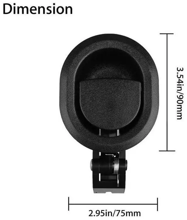 Alt view image 2 of 2 - 1pc Universal Recliner Replacement Pull Handle Chair Sofa Couch Release Lever Black Plastic Furniture Accessories 5mm Cable End