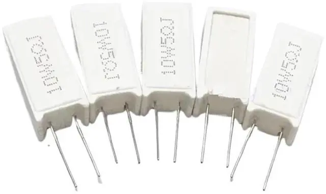 Alt view image 4 of 6 - Cement Resistors 10pcs Cement Resistor 10W Vertical RX27-5 0.01R ~ 100K 1R 1.5R 2R 2.2R 3R 3.3R 4R 5R 7.5R 8R 10R 12R 33R 30R 50R 100R 1K 10K 15K(1K)