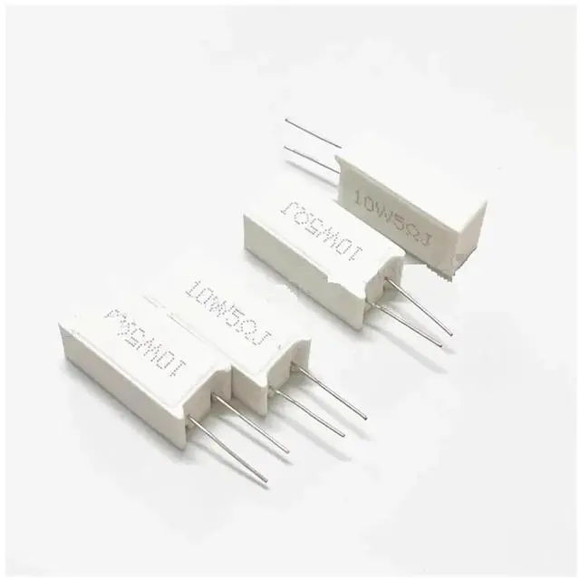 Alt view image 5 of 6 - Cement Resistors 10pcs Cement Resistor 10W Vertical RX27-5 0.01R ~ 100K 1R 1.5R 2R 2.2R 3R 3.3R 4R 5R 7.5R 8R 10R 12R 33R 30R 50R 100R 1K 10K 15K(1K)