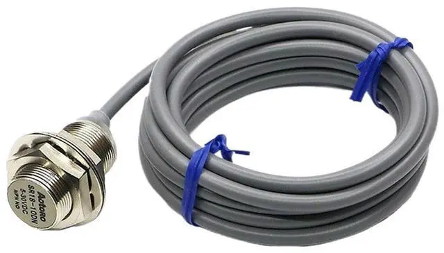Alt view image 3 of 4 - 1pcs Effect Proximity Sensor SR18-10DP2 Cylinder Metal 10mm Hall Magnetic Sensor