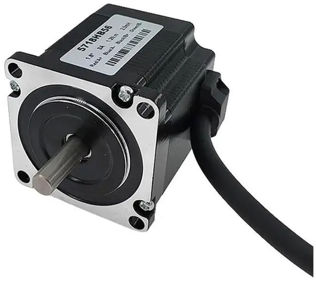 Alt view image 2 of 6 - 57BYG Stepper Motor 56mm 2 Phase 1.8 Degree 3A 1.2N.m Hybrid Driver Motor Nema 23 Step Motor