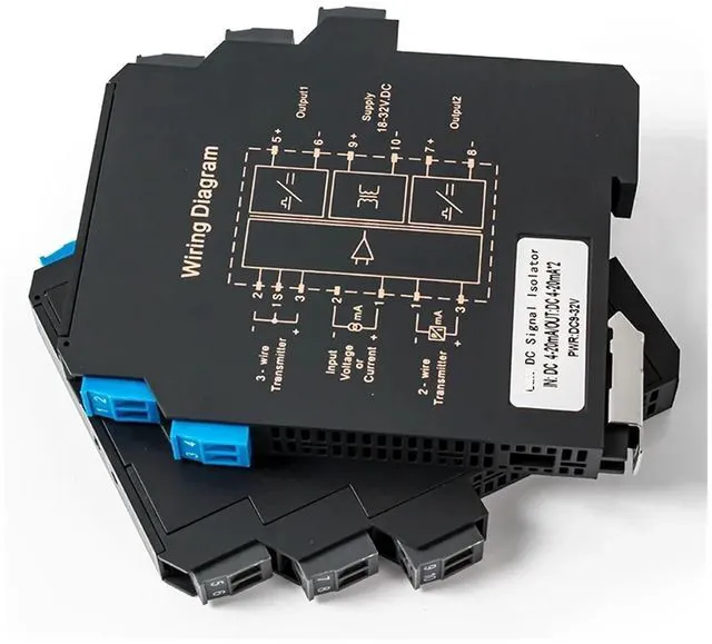 Alt view image 5 of 6 - Signal Isolator High Precision 1 in 1 Out 0-10V to 0-5V Ultra-Thin DC Voltage Isolated Transmitter 4-20mA to 0-10V Analog Signal Isolator(1 in 2 Out,0-10V to 0-5V_DC24V Power Supply)