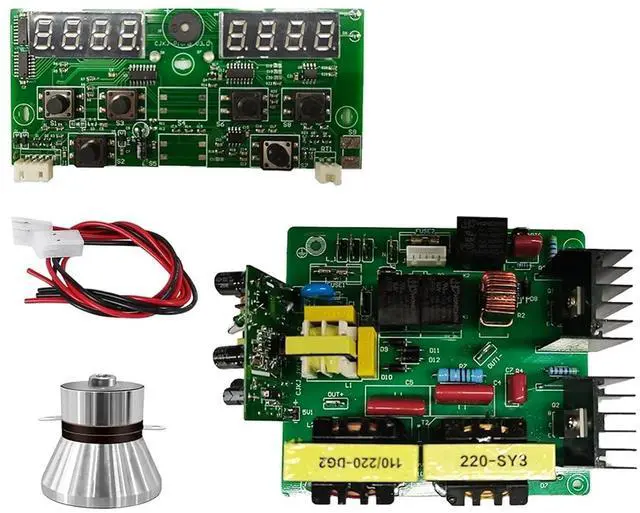 Main image of 120W Ultrasonic Cleaner PCB Driver Boards Circuit Board Kit with 40KHz 2 PCS Ultrasounic Transducer(220V)