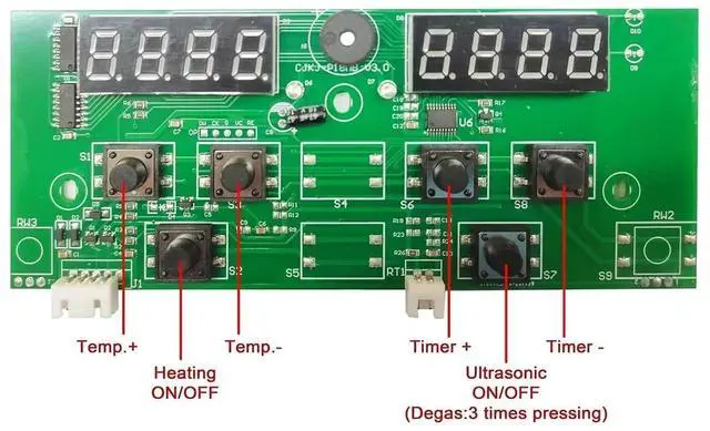 Alt view image 2 of 6 - 120W Ultrasonic Cleaner PCB Driver Boards Circuit Board Kit with 40KHz 2 PCS Ultrasounic Transducer(220V)
