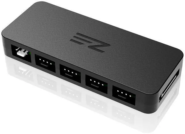 Main image of 10-Port PWM Fan Hub, 4-Pin & 3-Pin Fan Splitter for PC Fans