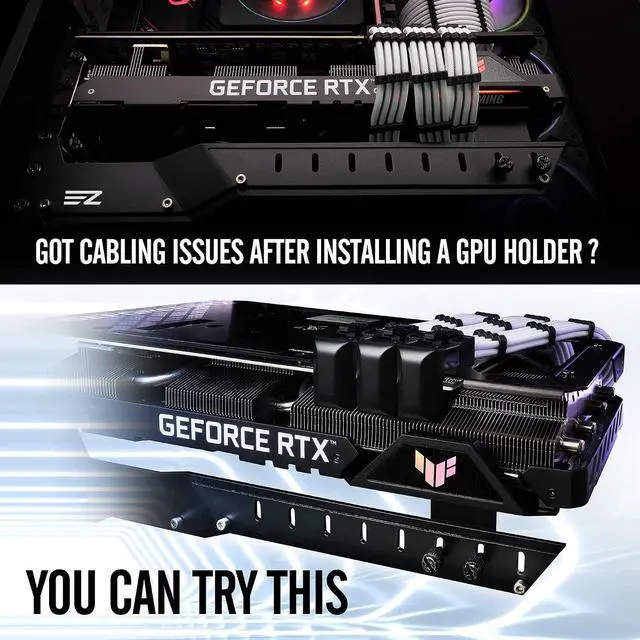 Alt view image 3 of 6 - GPU VGA PCIe 8 Pin U Turn 180 Degree Angle Connector Power Adapter Board for Desktop Graphics Card-Reverse Type 3-Pack
