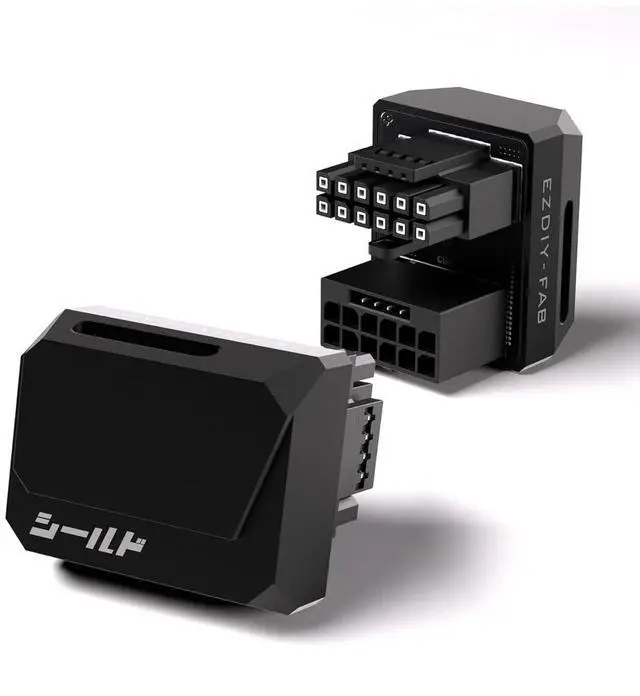 Main image of PCIe 5.1 12V-2x6 GPU Adapter, 600W, 180 Degree, STD, Black