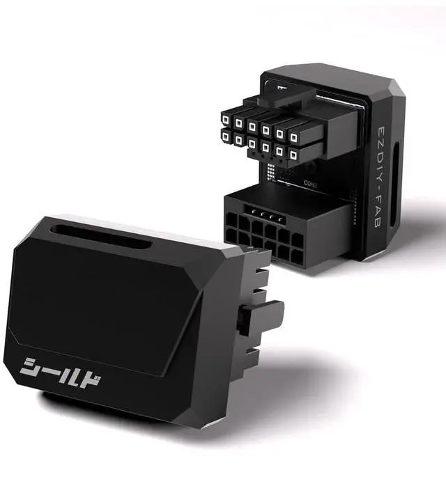 Main image of PCIe 5.1 12V-2x6 GPU Adapter, 600W, 180 Degree, RVS, Black