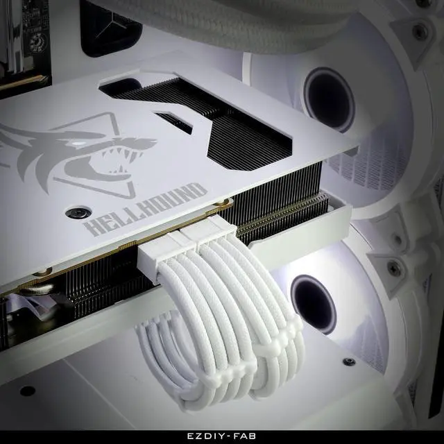 Alt view image 7 of 7 - PCIe 8-Pin GPU Extension Cable, Female to 6+2 Male, 30cm, White