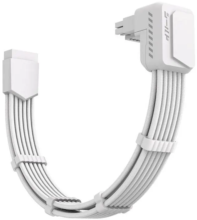 Main image of Shield PCIe 5.1 12V-2x6 90° GPU Extension Cable, White, STD