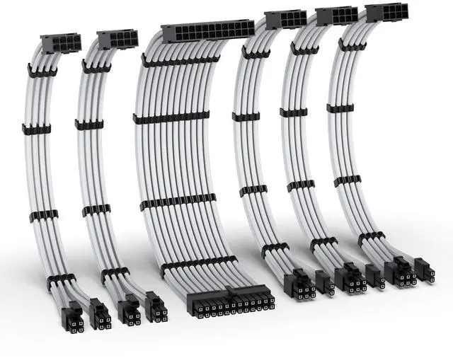 Main image of 16AWG PSU Extension Kit, 300MM, 24-Pin/2xEPS/3xPCIe, White