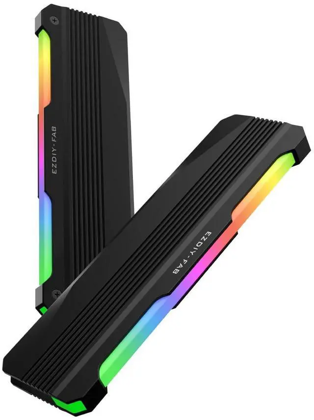 Main image of RH01 ARGB RAM Heatsink, DDR4/DDR5 Memory Cooler, 2-Pack, Black