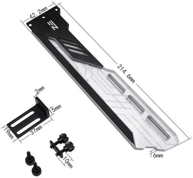 Alt view image 3 of 7 - RGB GPU Holder 5V 3-Pin Colorful RGB Graphics Card GPU Support Video Card Holder Bracket, Video Card Sag Holder/Holster Bracket- 309-1