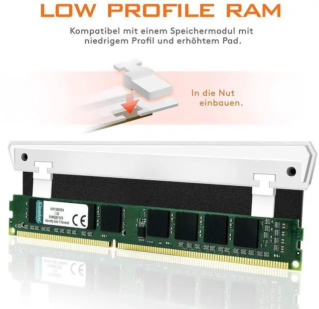 Alt view image 3 of 7 - 5V ARGB Memory RAM Cooler DDR Heatsink for DIY PC Game MOD DDR3 DDR4 (Compatible with Aura Sync,RGB Fusion and Mystic Light Sync)-2 Pack-PI061