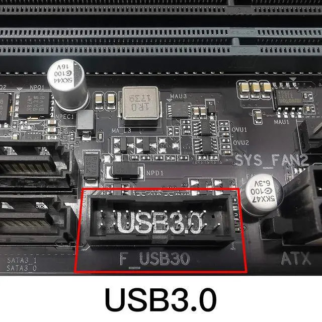 Alt view image 4 of 6 - USB 3.0 (3.1 Gen 1) Internal (19-Pin) Header to USB 3.1/3.2 Type-C (20-Pin) A-Key Front Panel Adapter