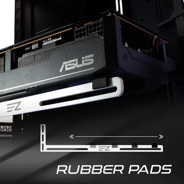 Alt view image 2 of 7 - GPU Bracket ,Graphics Card Brace Support,Video Card Holder,GPU Holder for Custom Desktop PC Gaming-3mm Aluminum-White
