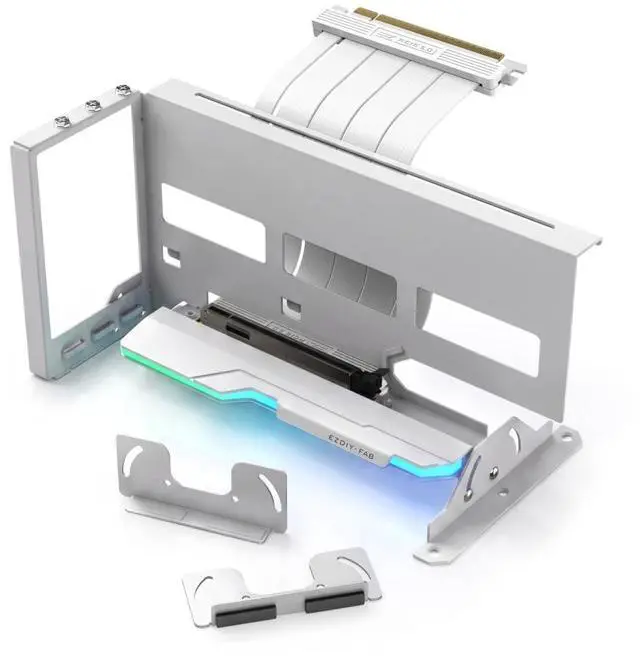 Main image of AH18 PCIe 5.0 ARGB Multi-Angle Vertical GPU Mount Kit, White