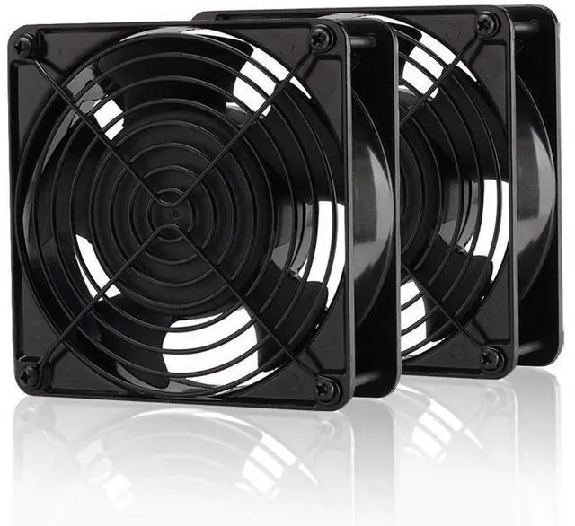 Main image of 12cm 120mm 200CFM 4000RPM CPU Cooling Fan 12V DC 4-Pin Molex PC Computer High CFM Cooling Case Fan with Metal Finger Guard Grill