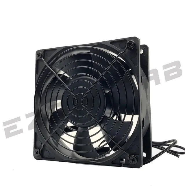 Alt view image 3 of 6 - 12cm 120mm 200CFM 4000RPM CPU Cooling Fan 12V DC 4-Pin Molex PC Computer High CFM Cooling Case Fan with Metal Finger Guard Grill