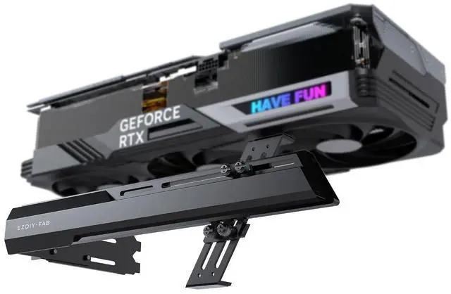 Main image of GPU Holder Brace Graphics Card GPU Support Video Card Holder Bracket, Strenchable Structure, Video Card Sag Holder/Holster Bracket Support RX7990XTX, RTX4090, Black-341-2