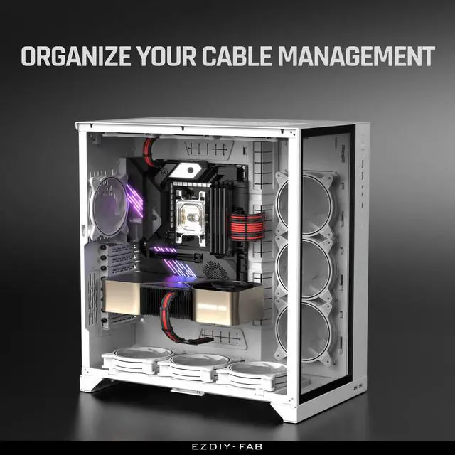 Alt view image 7 of 7 - PCIE 5.0 12VHPWR Sleeved Cable Kit, 16AWG Power Supply Cable Extension, 24PIN-ATX/(4+4) PIN-EPS/(12+4) PIN to 4X 8 PIN PCIE- RTX4090/4080/4070Ti Extension Cable- Black/Red