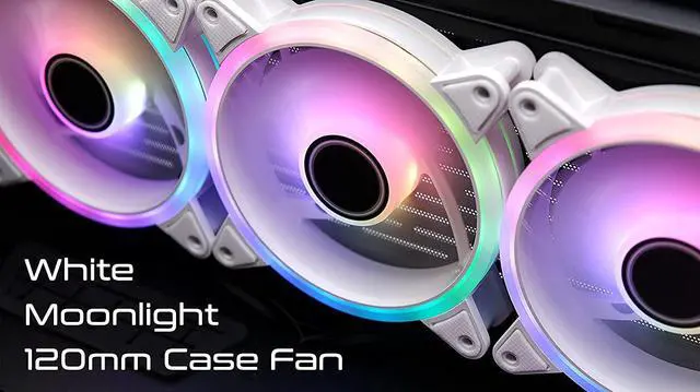 Alt view image 5 of 5 - White Moonlight Fan PWM-1 Pack