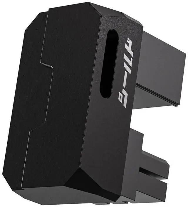 Main image of Shield Series 8-Pin PCIe GPU Power Adapter,180-Degree U-Turn Angled Connector, Aluminum Design for Graphics Cards Standard Type, Black-1 Pack