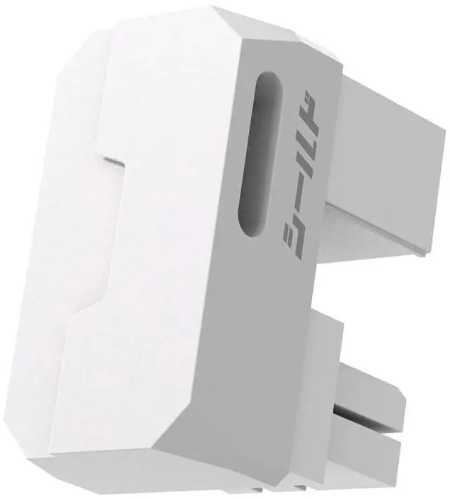 Main image of Shield Series 8-Pin PCIe GPU Power Adapter,180-Degree U-Turn Angled Connector, Aluminum Design for Graphics Cards Standard Type,White-1 Pack