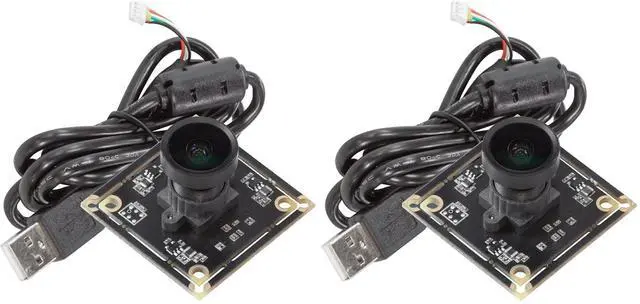 Main image of 5MP Wide Angle USB Camera for Computer, 1/4" CMOS OV5648 Mini UVC USB2.0 Video Webcam with Microphone, with 3.3ft/1m Cable (Pack of 2)