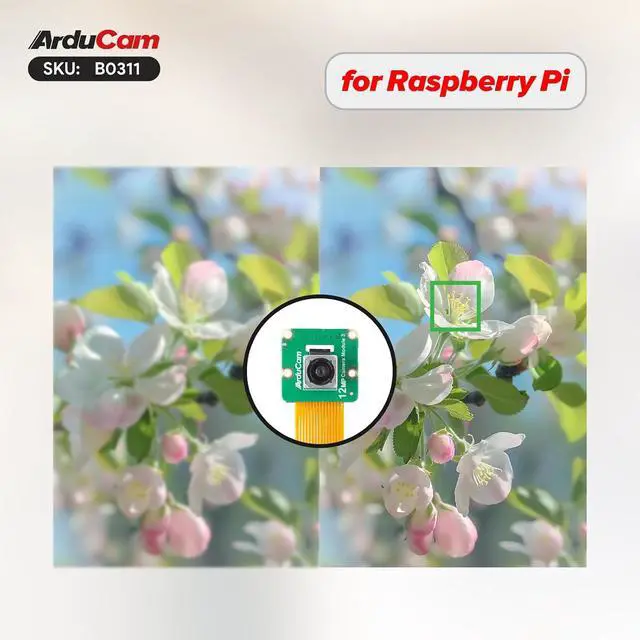 Alt view image 7 of 7 - for Raspberry Pi Camera Module 3 Wide, 120°(D) IMX708 Autofocus Pi Camera V3, 15cm 15-22 Pin FFC Cable