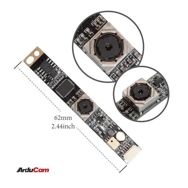 Alt view image 4 of 6 - 5MP Autofocus USB Camera for Raspberry Pi and Computer, 1/4 OV5648 USB2.0 Lightburn Camera, Video Webcam with Microphone