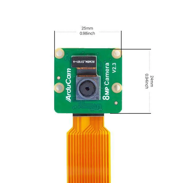 Alt view image 3 of 7 - for Raspberry Pi Camera Module V2-8 Megapixel,1080p (RPI-CAM-V2 + 5.9"/150mm Flex Cable + Pi Zero Cable) (Pack of 2)