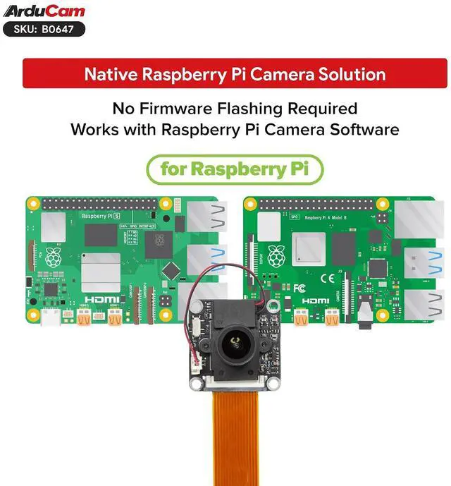 Alt view image 7 of 7 - 1080P Raspberry Pi Camera Module with STARVIS Sensor, Day & Night Vision Camera, Automatic IR-Cut Filter, Low Light Camera, 102° Wide-Angle Lens, Compatible with Pi 5, 4, 3 & Zero 2 W